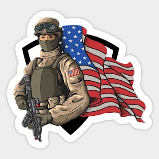 united states soldier Sticker